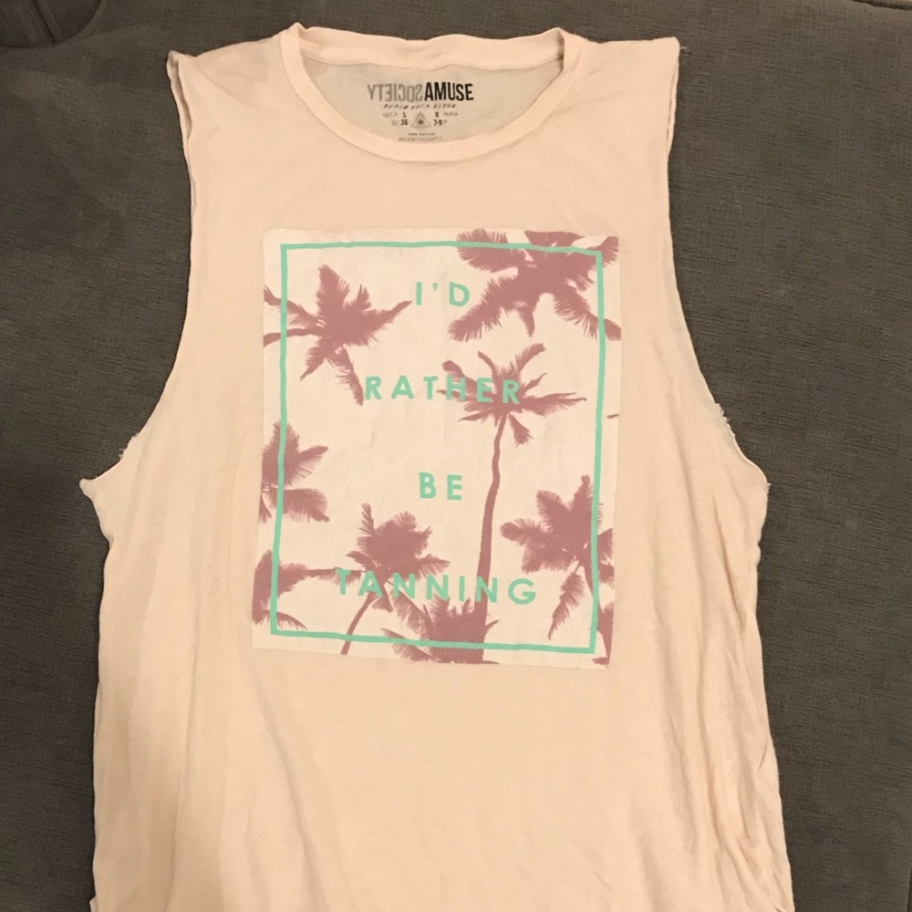 Amuse Society I’d rather be tanning tank
